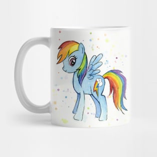 Rainbow Dash Watercolor Mug